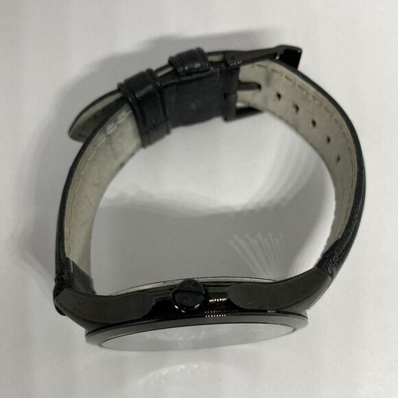 Armani Exchange AX2148 Men's Black Leather Analog Dial Quartz Wrist Watch JK182 - Picture 8 of 12